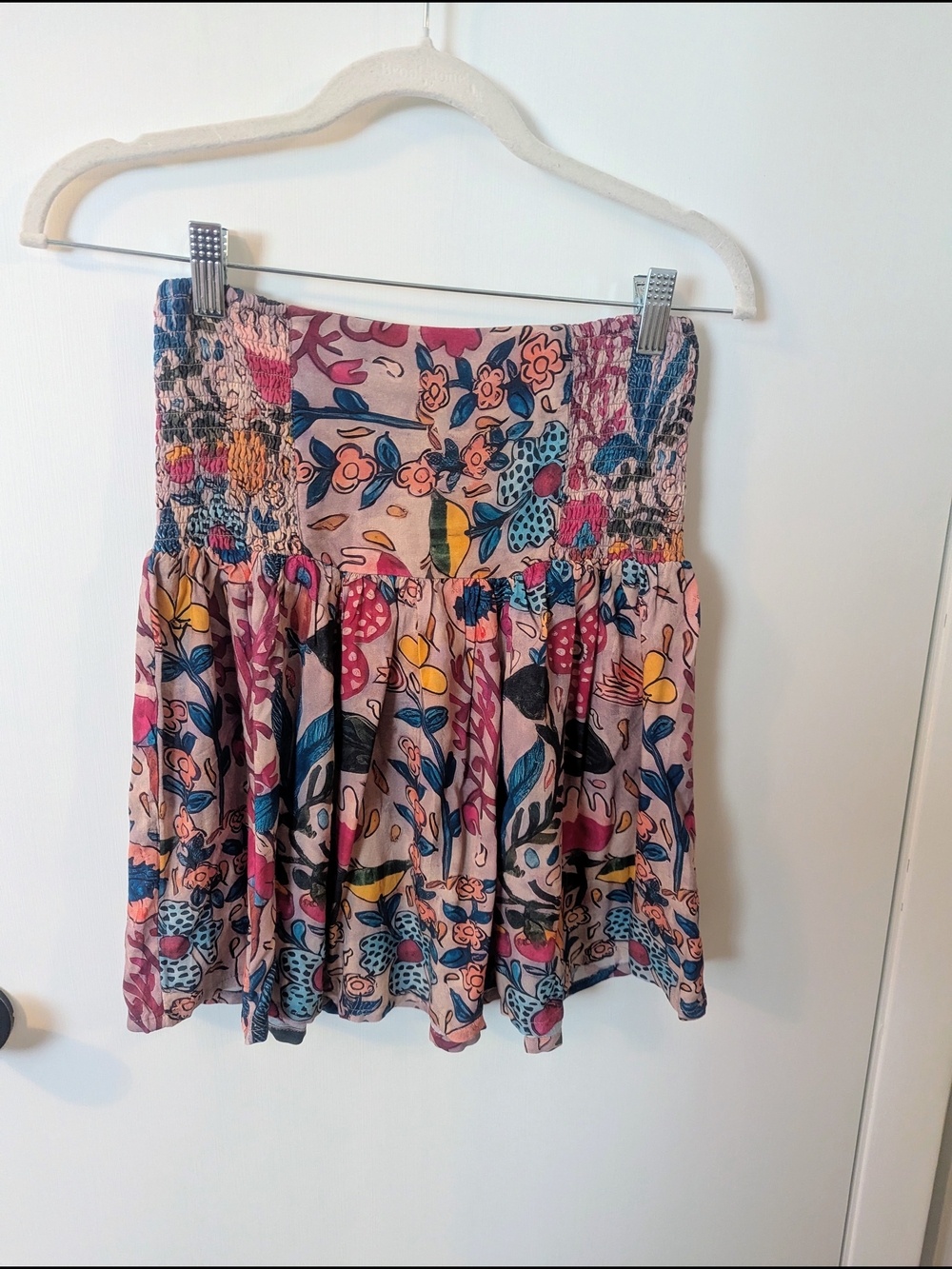 NWT Natural Life Malia Mini Skirt - Pink Flung Floral